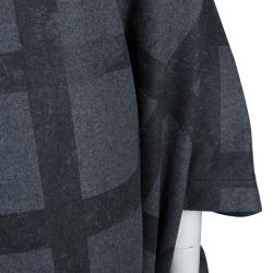 Pre Owned Vivienne Westwood Anglomania Gaia Plaid Wool Cape Coat S