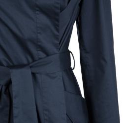 Vivienne Westwood Anglomania  Navy Blue Cotton Belted Trench Coat S