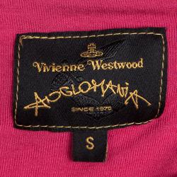 Vivienne Westwood Anglomania Red Contrast Strap Drape Detail Dress S