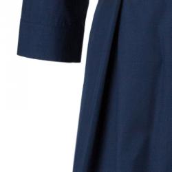 Pre Owned Weekend Max Mara Navy Blue Maxi Shirt Dress S