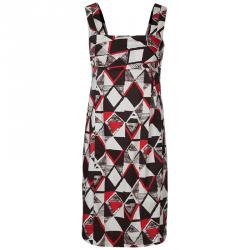 Pre Owned Weekend Max Mara Multicolor Print Sleeveless Dress M