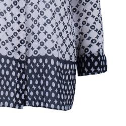 Pre Owned Weekend Max Mara Geometric Print Silk Shirt S