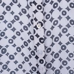 Pre Owned Weekend Max Mara Geometric Print Silk Shirt S