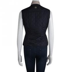 Weekend By Max Mara Navy Blue Sleeveless Quilted Jacket XS