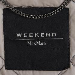 Weekend By Max Mara Navy Blue Sleeveless Quilted Jacket XS