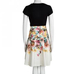 Pre Owned Weekend By Max Mara Multicolor Floral Printed Pleat Detail Molina Skirt M