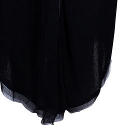 Pre Owned Zac Posen Black One Shoulder Dress M