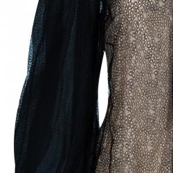 Pre Owned Zac Posen Black Lace Top M