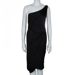 Zac Posen Black One Shoulder Dress M
