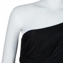 Zac Posen Black One Shoulder Dress M