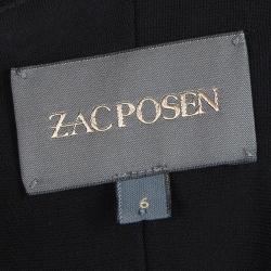Zac Posen Black One Shoulder Dress M