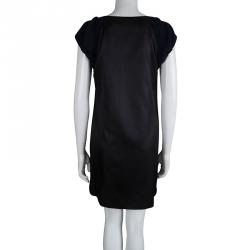 Zac Posen Navy Blue Textured Shetland Knot Dress M
