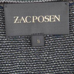 Zac Posen Multicolor Lurex Knit Bodycon Dress S 