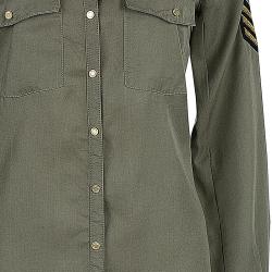 Pre Owned Zadig Military Green Button Down Shirt S