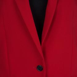 Pre Owned Zadig & Voltaire Red Studded Back Detail Deluxe Blazer S