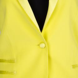Pre Owned Zadig & Voltaire Deluxe Yellow Pant Suit S