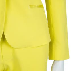 Pre Owned Zadig & Voltaire Deluxe Yellow Pant Suit S
