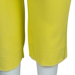 Pre Owned Zadig & Voltaire Deluxe Yellow Pant Suit S