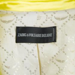 Pre Owned Zadig & Voltaire Deluxe Yellow Pant Suit S