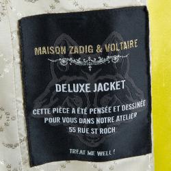 Pre Owned Zadig & Voltaire Deluxe Yellow Pant Suit S