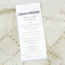 Pre Owned Zadig & Voltaire Deluxe Yellow Pant Suit S