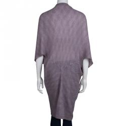 Pre Owned كارديغان زادك آند فولتير درابيه كشمير بنفسجي M