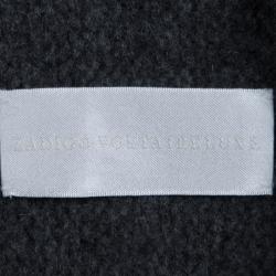 Zadig and Voltaire Grey Cashmere High Low Open Front Cardigan M