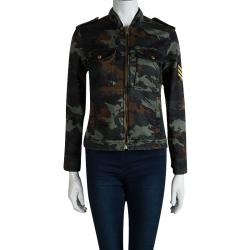 Zadig and Voltaire Kavy Camouflage Zip Front Jacket XS