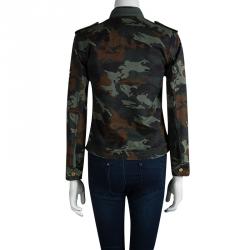 Zadig and Voltaire Kavy Camouflage Zip Front Jacket XS