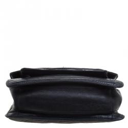 Pre Owned Zadig and Voltaire Black Leather Skinny Love Shoulder Bag