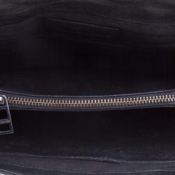 Pre Owned Zadig and Voltaire Black Leather Skinny Love Shoulder Bag