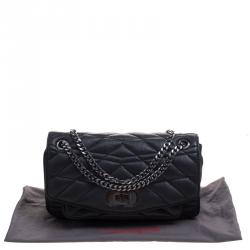 Pre Owned Zadig and Voltaire Black Leather Skinny Love Shoulder Bag