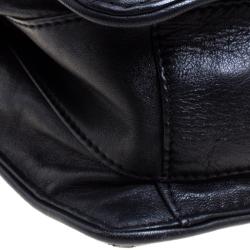 Pre Owned Zadig and Voltaire Black Leather Skinny Love Shoulder Bag