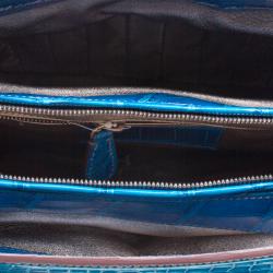 Zagliani Blue Crocodile Custom Made Limited Edition Bag