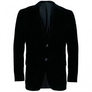 Z Zegna Men's Black Corduroy Blazer L