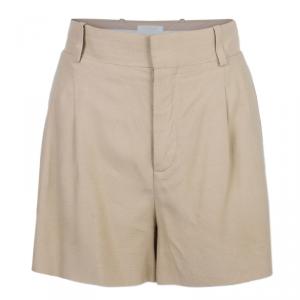 Pre Owned Chloe Beige Fluid Shorts L
