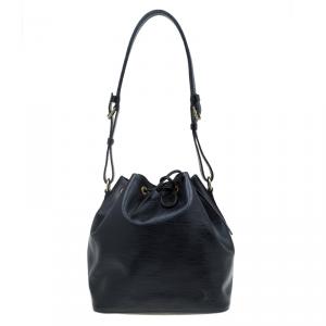 Pre Owned Louis Vuitton Black Epi Leather Petite Noe Bag