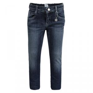 Armani Junior Indigo Dark Wash Denim Super Slim Fit Jeans 6 Yrs