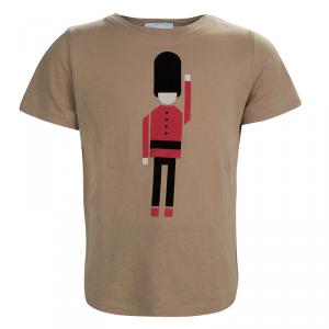 Burberry Children Brown Flock Printed Short Sleeve T Shirt 4 Yrs