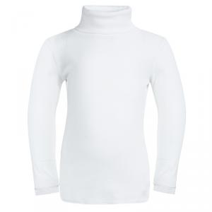 Burberry Children White Long Sleeve Turtle Neck T-Shirt 5 Yrs
