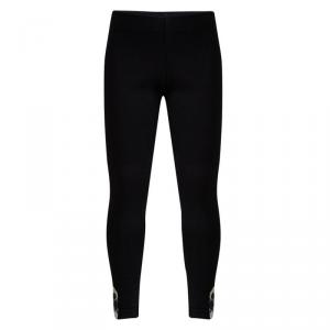 Burberry Black Cotton Nova Check Flap Detail Leggings 6 Yrs