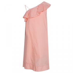 Chloe Pale Pink Ruffle Detail One Shoulder Dress 12 Yrs