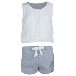 Chloe White and Grey Sleeveless Romper 8 Yrs