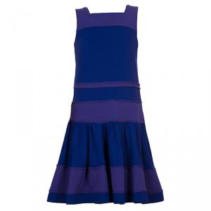 Dior Purple Colorblock Sleeveless Dress 6 Yrs