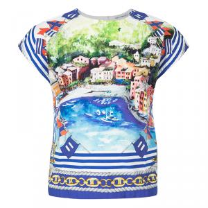 D&G Portofino Printed Cotton Top and Shorts Set 4 Yrs