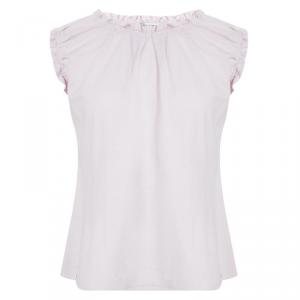 Dolce and Gabbana Pink Jersey Ruffle Detail Sleeveless Top 9-10 Yrs
