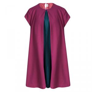 Fendi Kids Pink Contrast Panel Detail Cap Sleeve Dress 12 Yrs