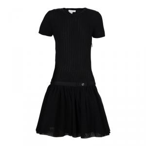 Gucci Black Knit Short Sleeve Dress 8 Yrs