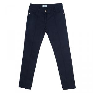 Moschino Teen Navy Pintuck Detail Pants 11 Yrs