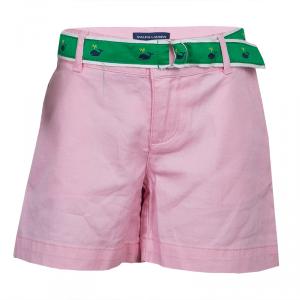 Ralph Lauren Pink Belted Cotton Shorts 10 Yrs